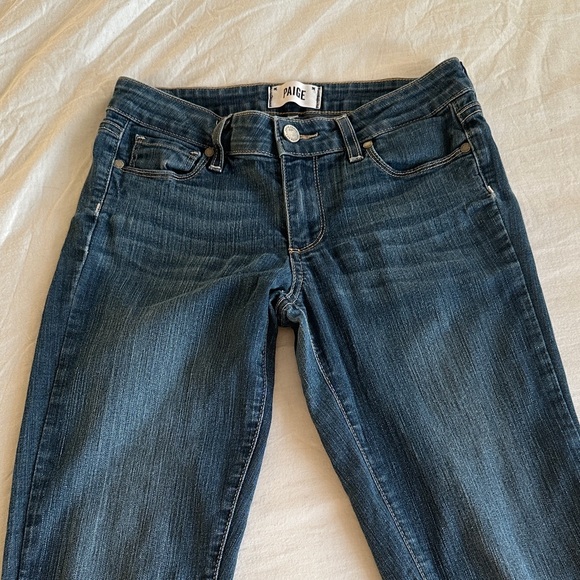 PAIGE Dark Blue Skyline Straight Jeans - Picture 3 of 12